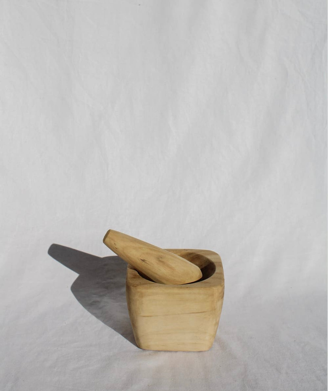 Laurel Wooden Mortar + Pestle