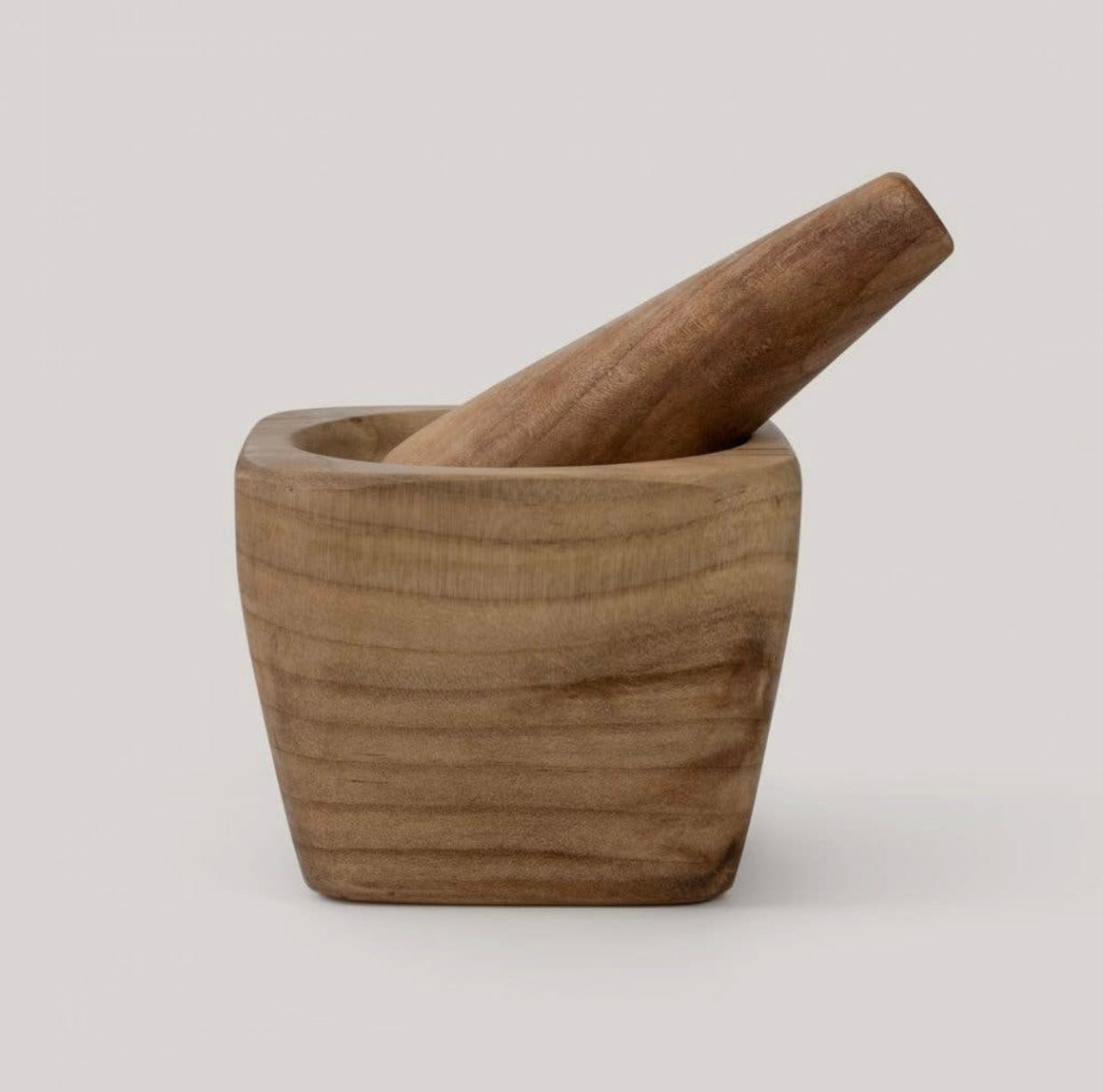 Laurel Wooden Mortar + Pestle
