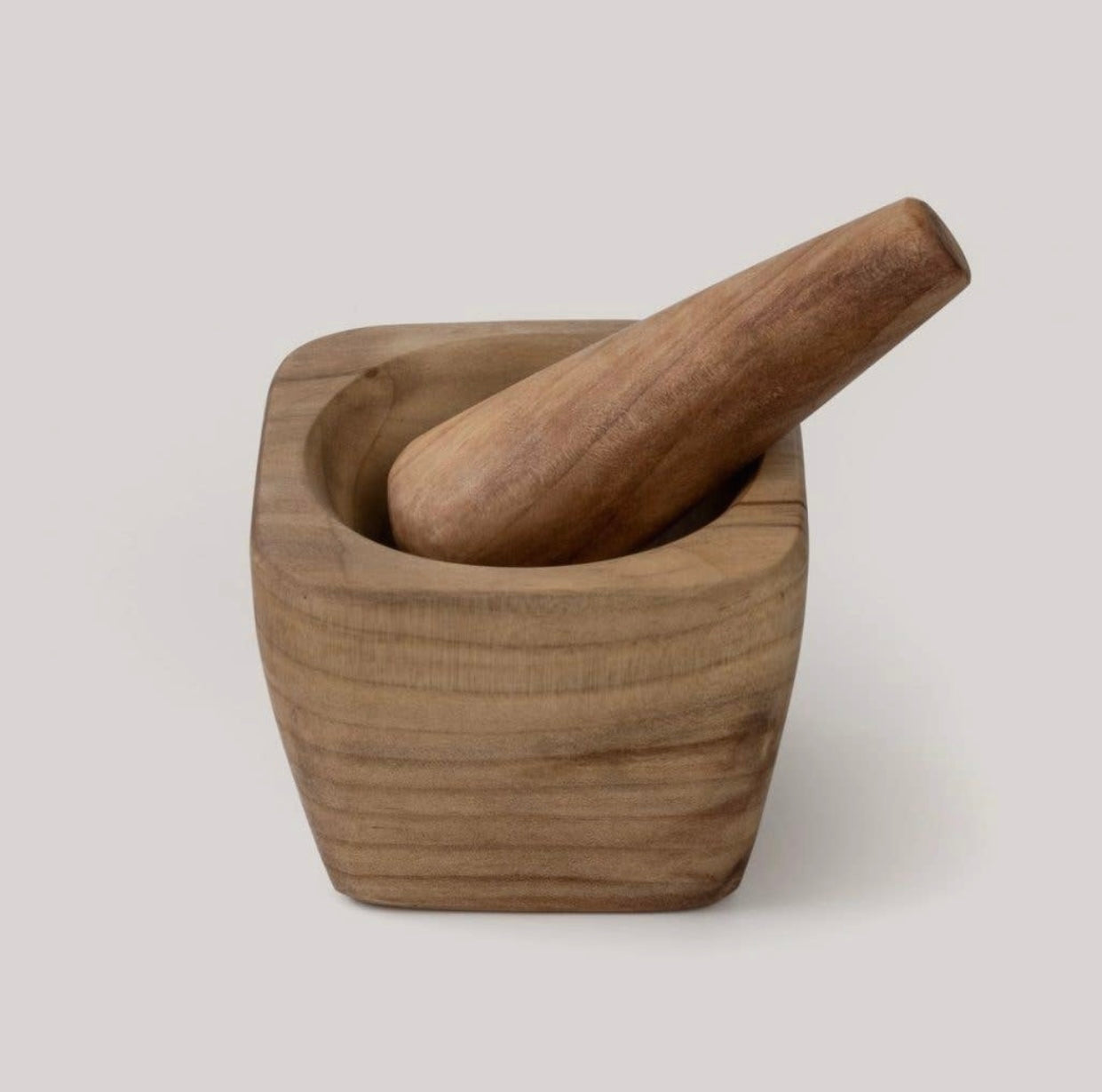 Laurel Wooden Mortar + Pestle