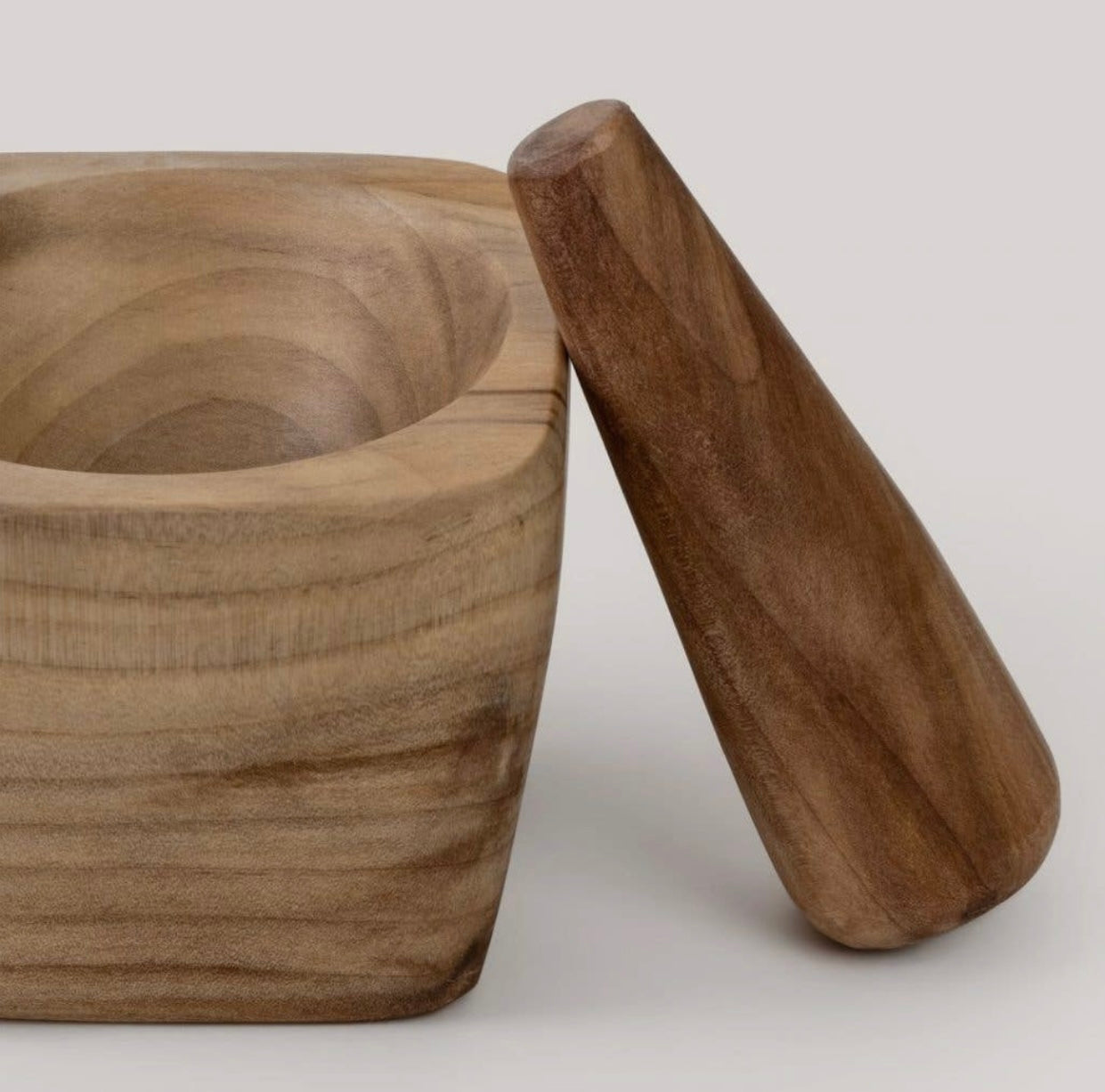Laurel Wooden Mortar + Pestle