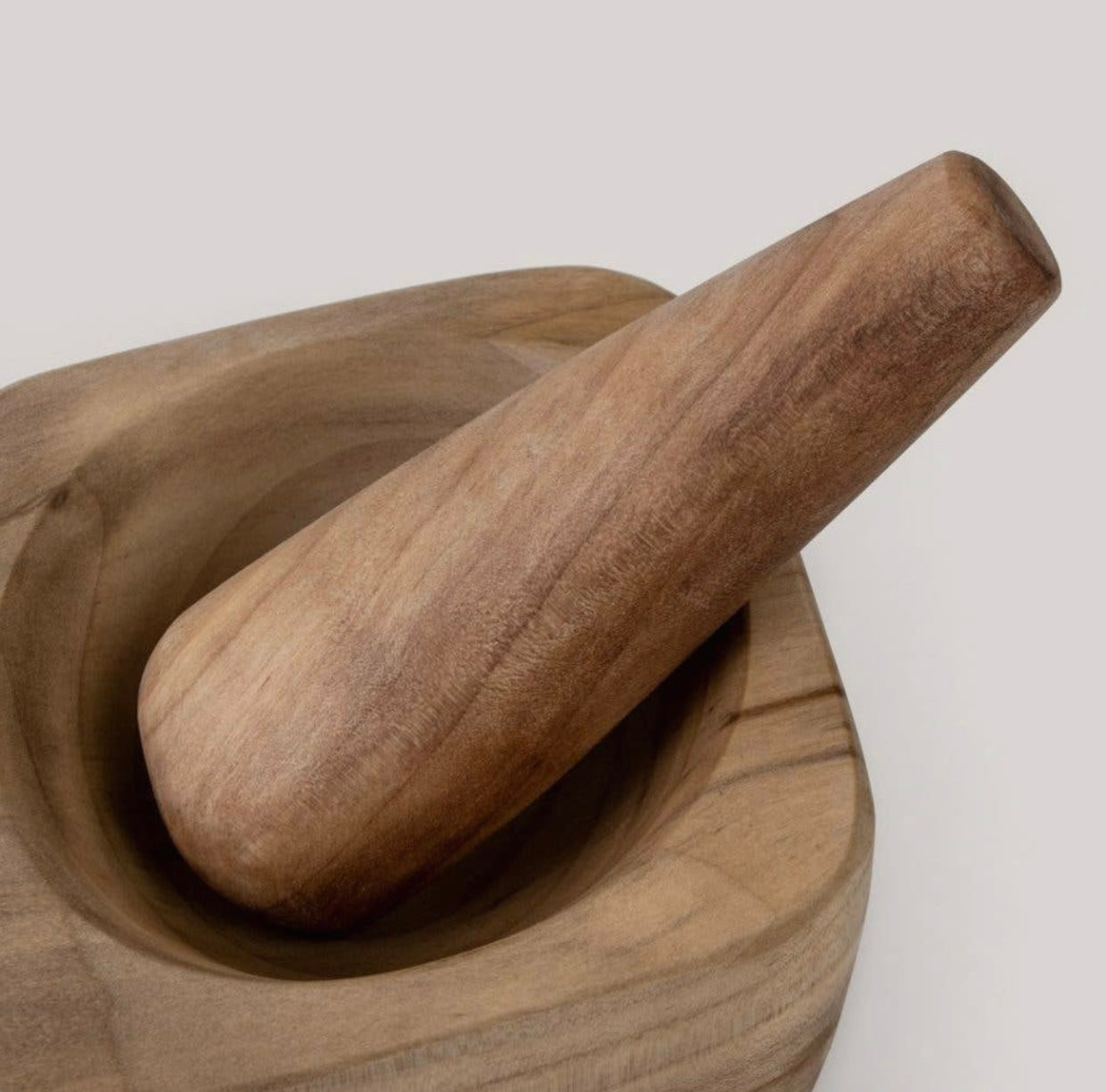 Laurel Wooden Mortar + Pestle