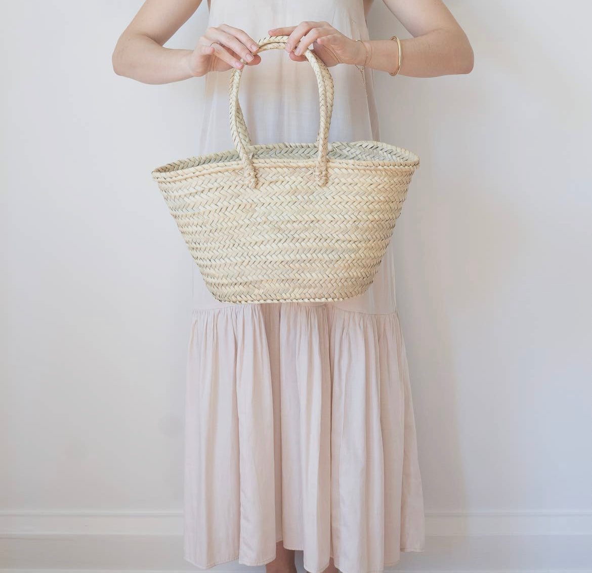 Augusta Woven Palm Basket