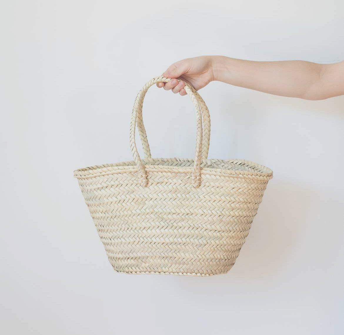 Augusta Woven Palm Basket